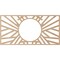 Ekena Millwork Hoover Wood Fretwork Pierced Ceiling Medallion, Alder, 36"W x 18"H x 13 3/8"ID x 3/8"T CMWP36X18X0375HOAL - alternate 3